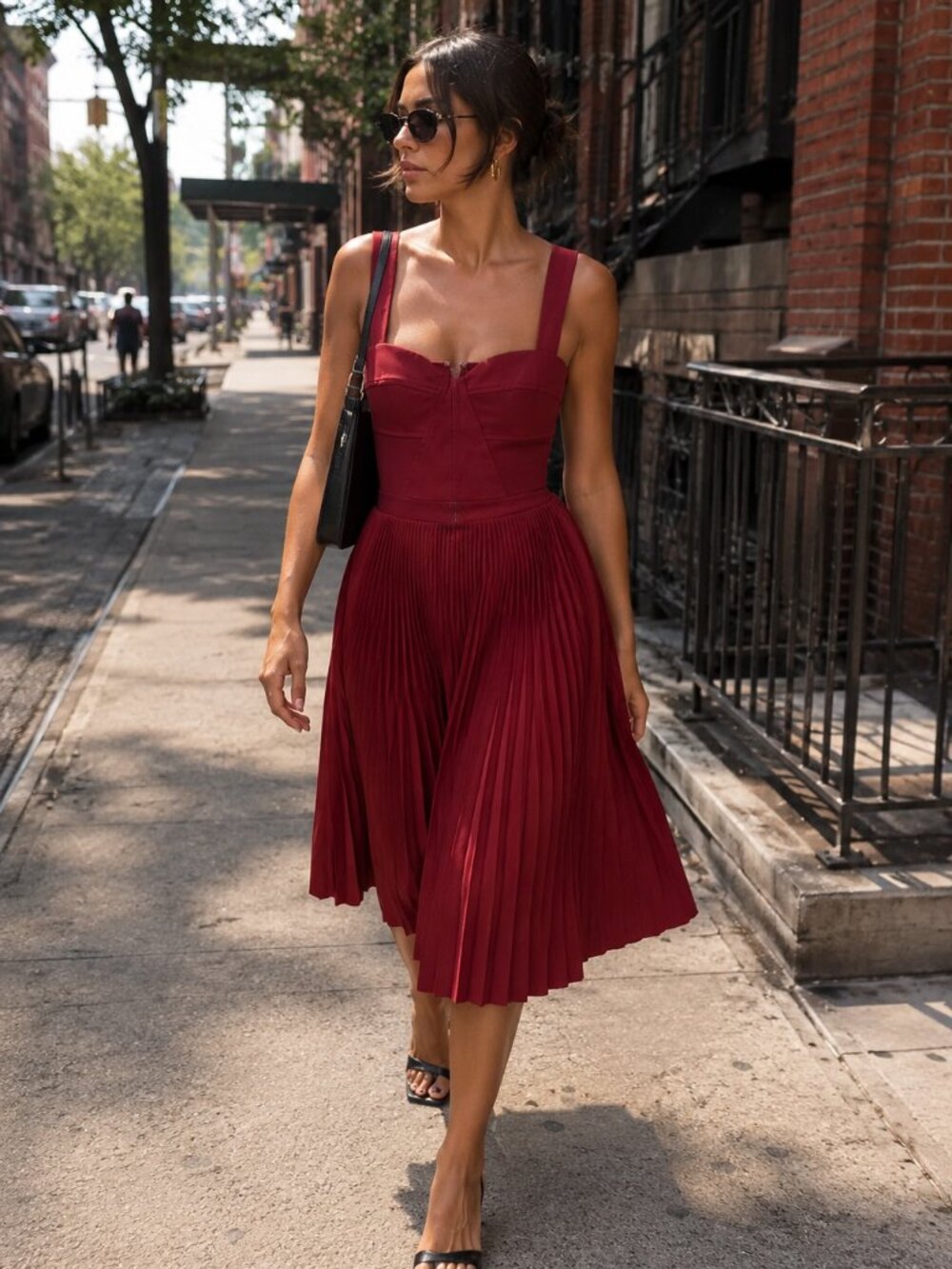 Bebe corset dress - deep red/maroon NWT